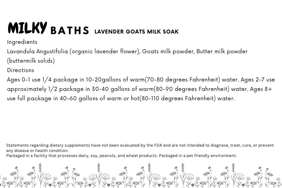 Goats milk soak lavender