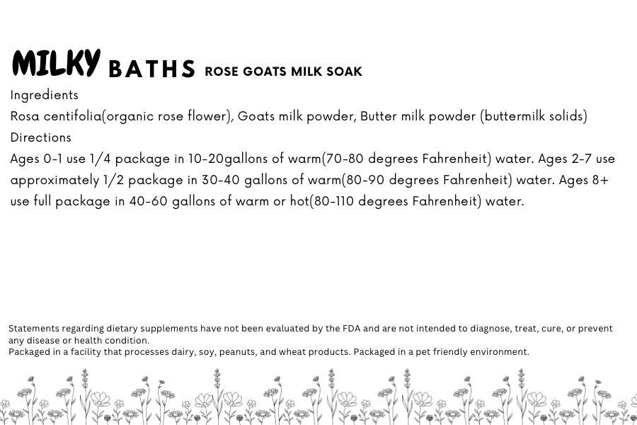Goats milk soak rose