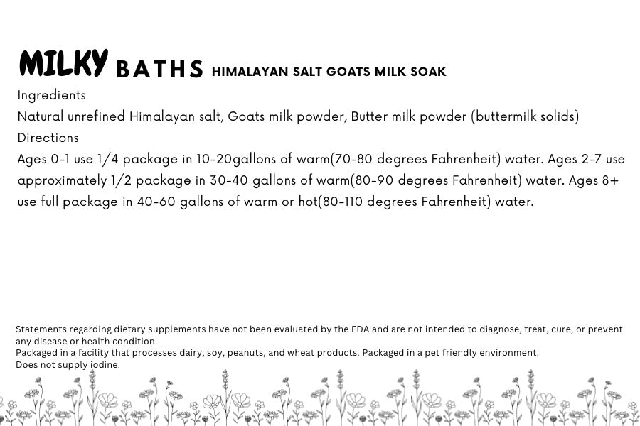 Goats milk soak pink Himalayan salt