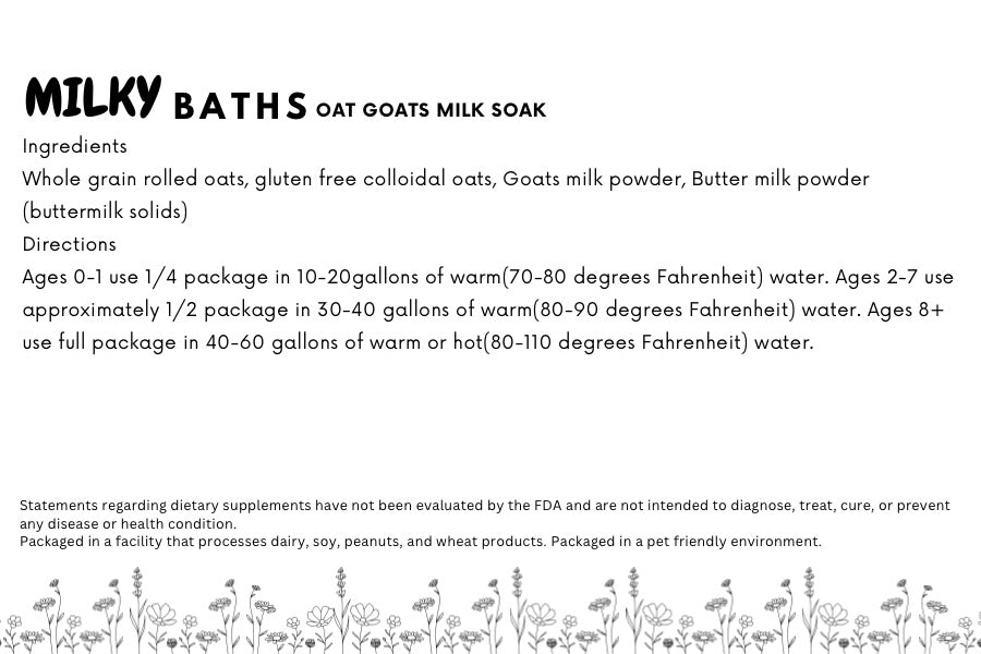 Goats milk soak Oat